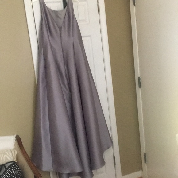 High Lo silver Evening Gown; worn once - Picture 3 of 3